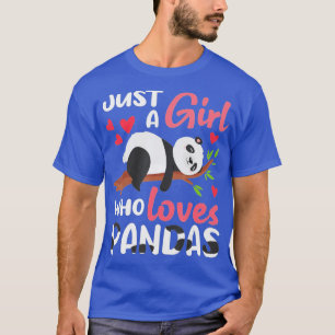 Nur ein Mädchen, das Pandas Niedliche Pandas Liebe T-Shirt