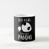 Nur ein Mädchen, das Pandas Niedliche Schlafpanda  Kaffeetasse (Mittel)
