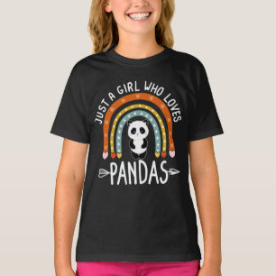 Nur ein Mädchen, das Pandas Rainbow Panda Lover Li T-Shirt