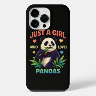 Nur ein Mädchen, das Pandas süß findet iPhone 14 Pro Max Hülle