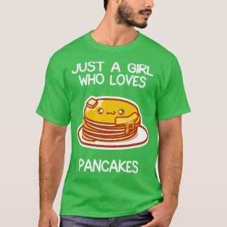 Nur ein Mädchen, das Pfannkuchen Liebe T-Shirt