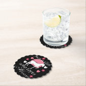 Nur ein Mädchen, das Pferde in Rose Liebe Rosa Untersetzer (Vor Ort)