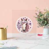 Nur ein Mädchen, das Pferde Liebe (2) Acrylschild (Hochzeit)