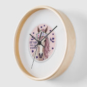 Nur ein Mädchen, das Pferde Liebe (2) Uhr (Winkel)