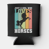 Nur ein Mädchen, das Pferde Liebe | PferdeGirl Dosenkühler (Vorderseite)