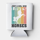 Nur ein Mädchen, das Pferde Liebe | PferdeGirl Dosenkühler (Vorderseite)