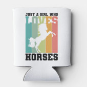 Nur ein Mädchen, das Pferde Liebe | PferdeGirl Dosenkühler (Rückseite)