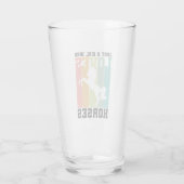 Nur ein Mädchen, das Pferde Liebe | PferdeGirl Glas (Rückseite)