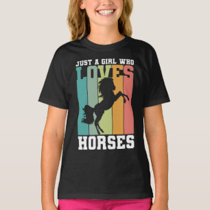 Nur ein Mädchen, das Pferde Liebe PferdeGirl T-Shirt