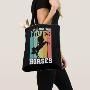 Nur ein Mädchen, das Pferde Liebe   PferdeGirl Tasche