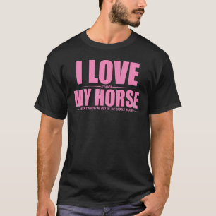 Nur ein Mädchen, das Pferde Liebe, Pferderennen fü T-Shirt