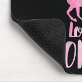Nur ein Mädchen, das Pferde Liebe Reiten Mousepad (Ecke)