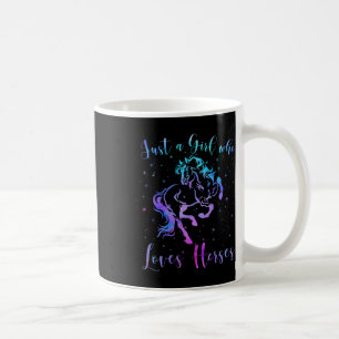 Nur ein Mädchen, das Pferde Liebe Reitsport Wome Kaffeetasse