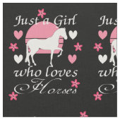 Nur ein Mädchen, das Pferde Liebe Stoff (Nahaufnahme)