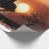 nur ein Mädchen, das Pferde Lieben Geschenkpapier (Ecke)