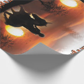 nur ein Mädchen, das Pferde Lieben Geschenkpapier (Ecke)