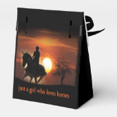 nur ein Mädchen, das Pferde Lieben Geschenkschachtel (Rückseite)