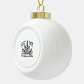 Nur ein Mädchen, das Pferde Lieben Keramik Kugel-Ornament (Rechts)