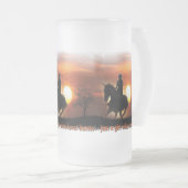 nur ein Mädchen, das Pferde Lieben Mattglas Bierglas (VorderseiteRechts)