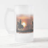 nur ein Mädchen, das Pferde Lieben Mattglas Bierglas (Links)