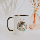 Nur ein Mädchen, das Pferde Lieben | Monogramm Tasse