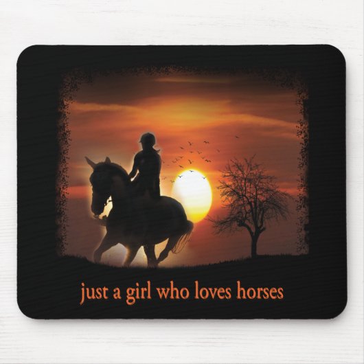 nur ein Mädchen, das Pferde Lieben Mousepad (Vorne)