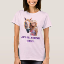 Nur ein Mädchen, das Pferde Lieben - Niedliche Rei