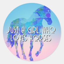 Nur ein Mädchen, das Pferde Lieben