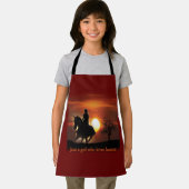 nur ein Mädchen, das Pferde Lieben Schürze (Insitu)