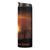 nur ein Mädchen, das Pferde Lieben Thermosbecher (Nach rechts gedreht)