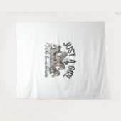 Nur ein Mädchen, das Pferde Lieben Wandteppich (Vorderseite (Horizontal))