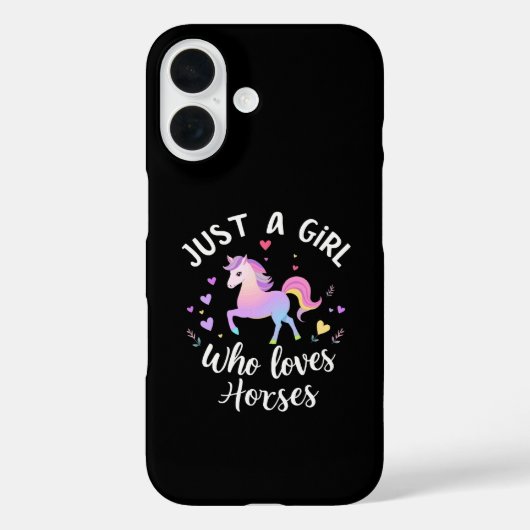 Nur ein Mädchen, das Pferde liebt Case-Mate iPhone Hülle (Rückseite)