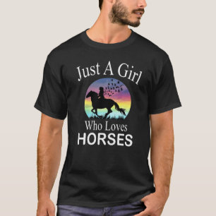 Nur Ein Mädchen Das Pferde Liebt I Süßes Pferd I M T-Shirt