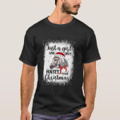 Nur ein Mädchen, das Pferde und Weihnachtspferde L T-Shirt (Vorderseite)
