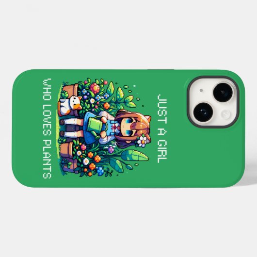 Nur ein Mädchen, das Pflanze Liebe Case-Mate iPhone Hülle (Rückseite (Horizontal))