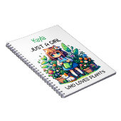 Nur ein Mädchen, das Pflanze Liebe, Personalisiert Notizblock (Rechte Seite)