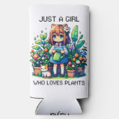 Nur ein Mädchen, das Pflanze Liebe, Personalisiert Selters Dosenkühler (Rückseite)