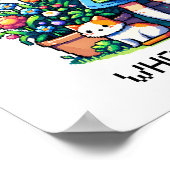 Nur ein Mädchen, das Pflanze Liebe Poster (Ecke)