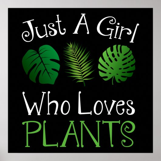 Nur ein Mädchen, das Pflanze Liebe Poster (Vorne)
