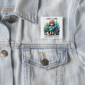 Nur ein Mädchen, das Pflanzen liebt Button (Beispiel)