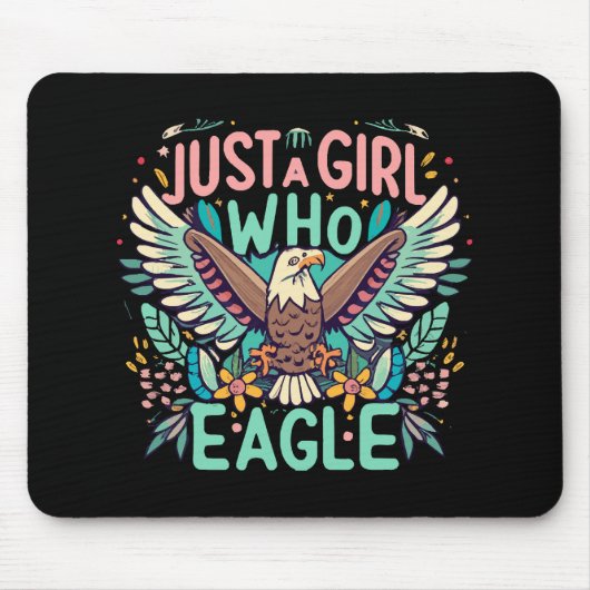 Nur ein Mädchen, das Philippine Eagle Liebe Mousepad (Vorne)