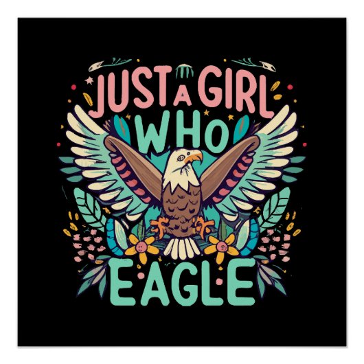 Nur ein Mädchen, das Philippine Eagle Liebe Poster (Vorderseite)