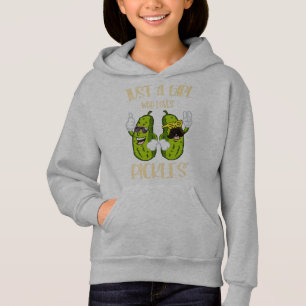 Nur ein Mädchen, das Pickeln Hoodie