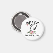 Nur ein Mädchen, das Pickleball Liebe Magnet (Vorderseite/Rückseite)