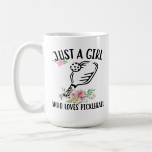 Nur ein Mädchen, das Pickleball liebt Kaffeetasse