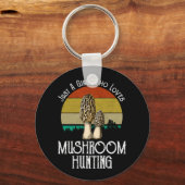 Nur ein Mädchen, das Pilzjagd Lieben - Morels Schlüsselanhänger (Vorderseite)