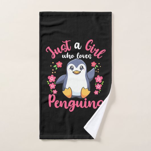 Nur ein Mädchen, das Pinguine Liebe Handtuch (Handtuch)