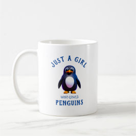 Nur ein Mädchen, das Pinguine Liebe Kaffeetasse