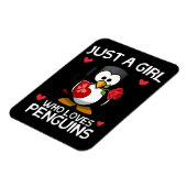 Nur ein Mädchen, das Pinguine Liebe Magnet (Linke Seite)