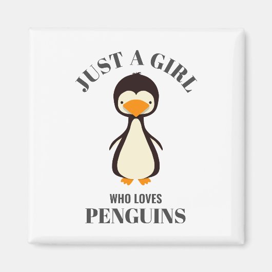 Nur ein Mädchen, das Pinguine Liebe Magnet (Vorne)